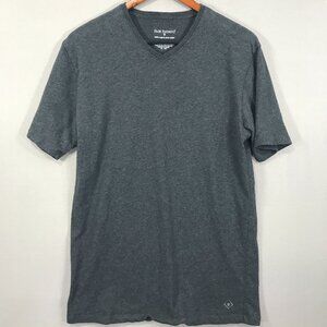 Fair Indigo T-Shirt Men's Small Gray V-Neck Tee Short Sleeve 100% Organic Cotton